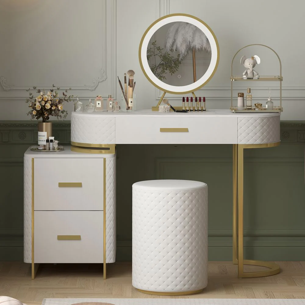 Focused task lighting over a vanity, blending functionality with high-end design aesthetics.